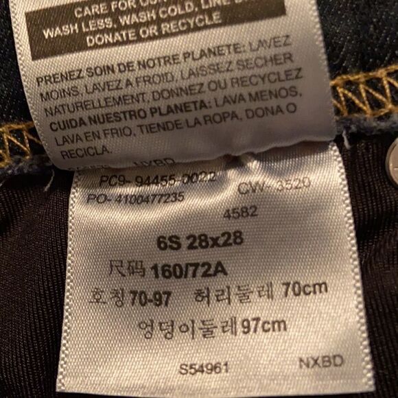 Levi’s Signature Totally Shaping pull-on skinny denim jeans 6S 28x28 - Picture 9 of 9